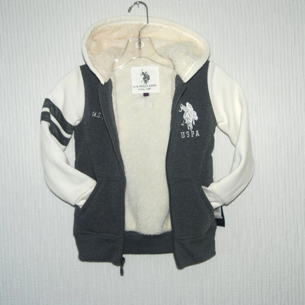 NWT! US POLO ASSN. Kid's Hooded Jacket Size 5/6